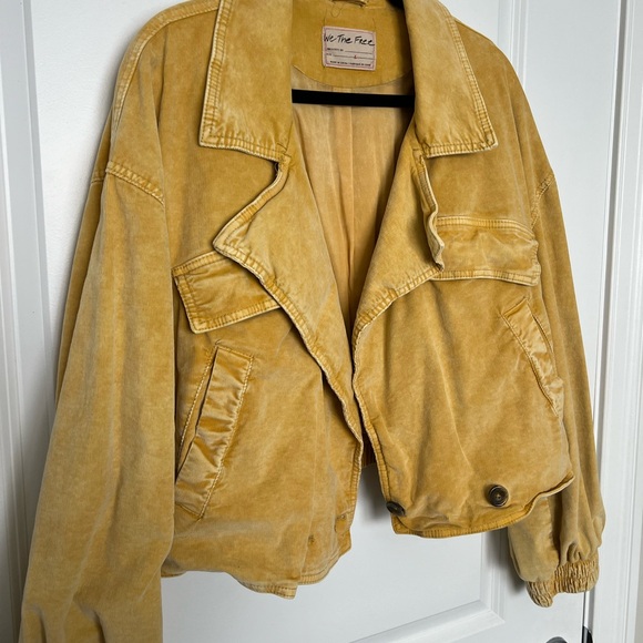 Free People Yellow Women's Jacket - Picture 2 of 2